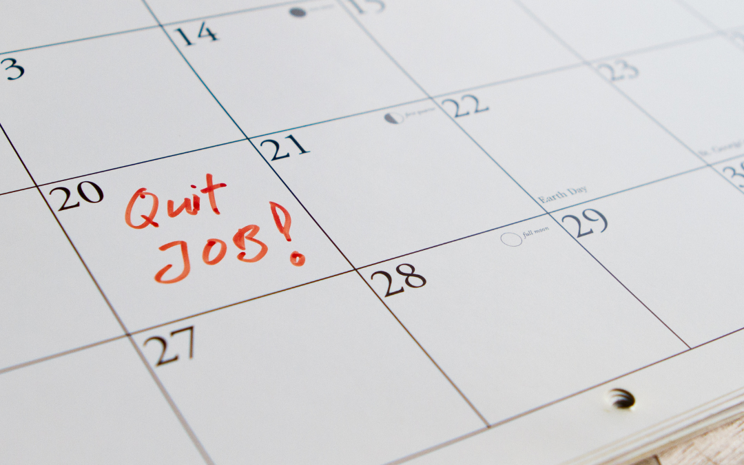 When You Leave a Job